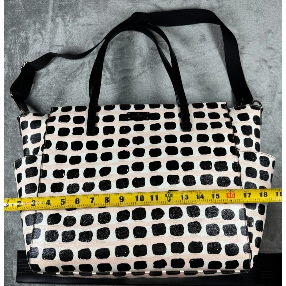Kate Spade Grove Street‎ Kaylie Pink/ Black/ Beige/ White Baby Bag one size